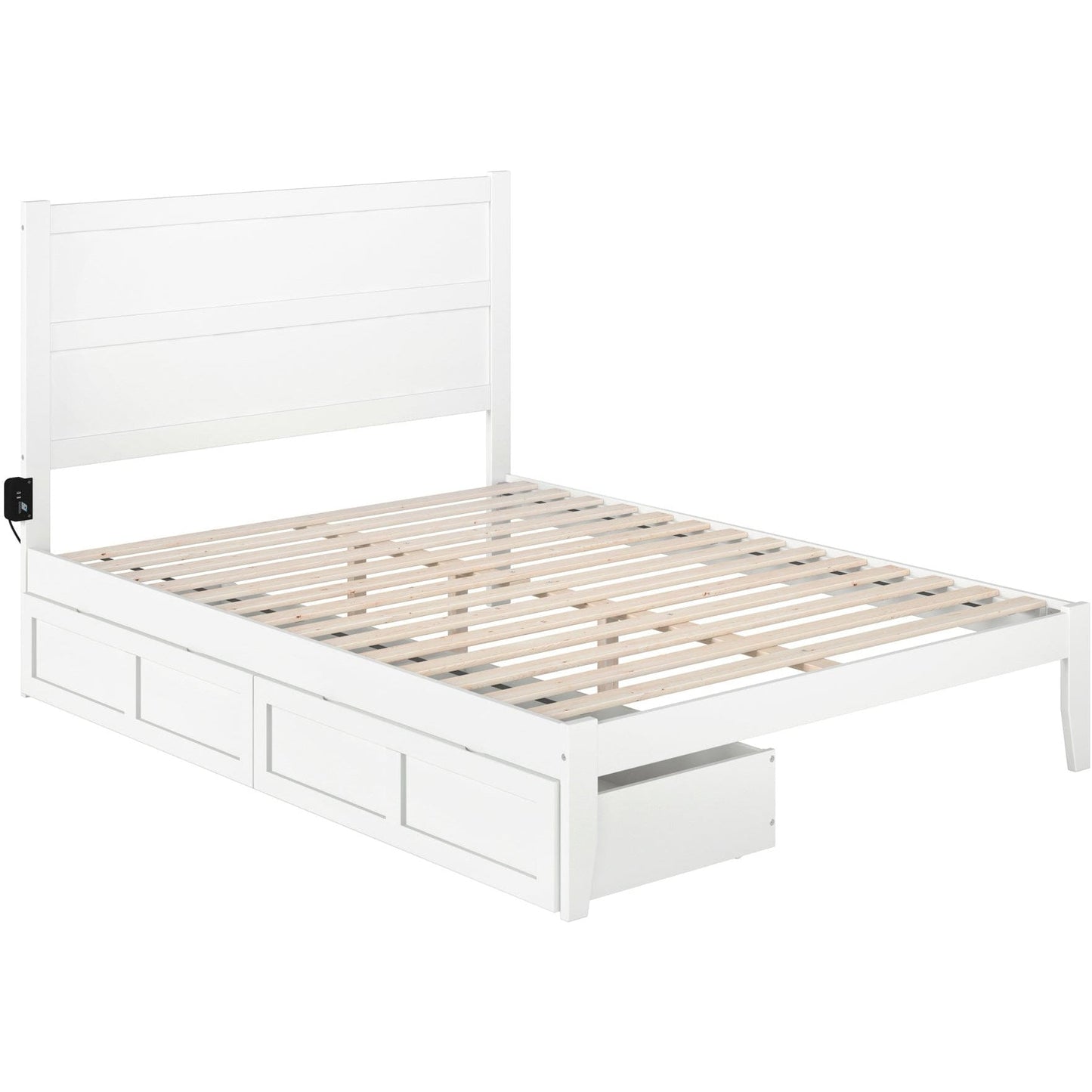 AFI Furnishings NoHo Queen Bed with 2 Drawers in White AG9113442