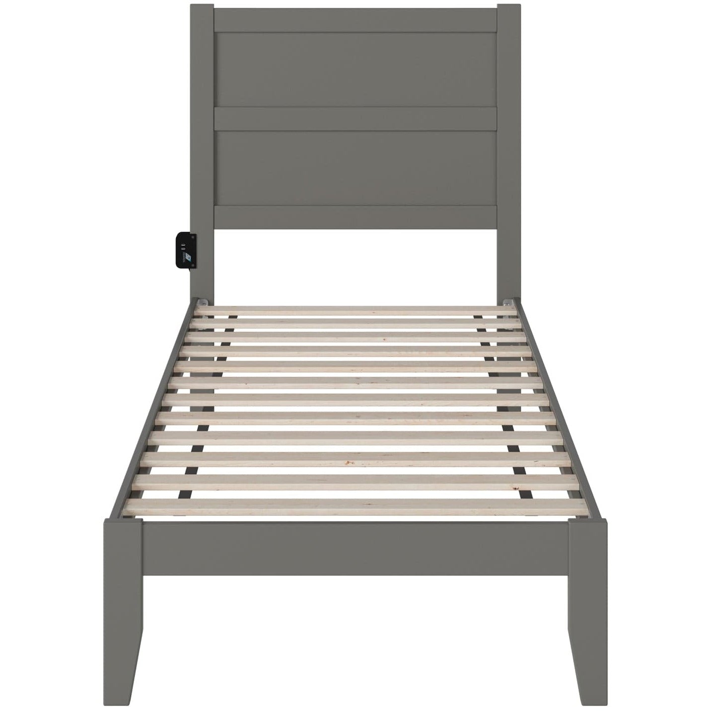 AFI Furnishings NoHo Twin Bed in Grey AG9110029