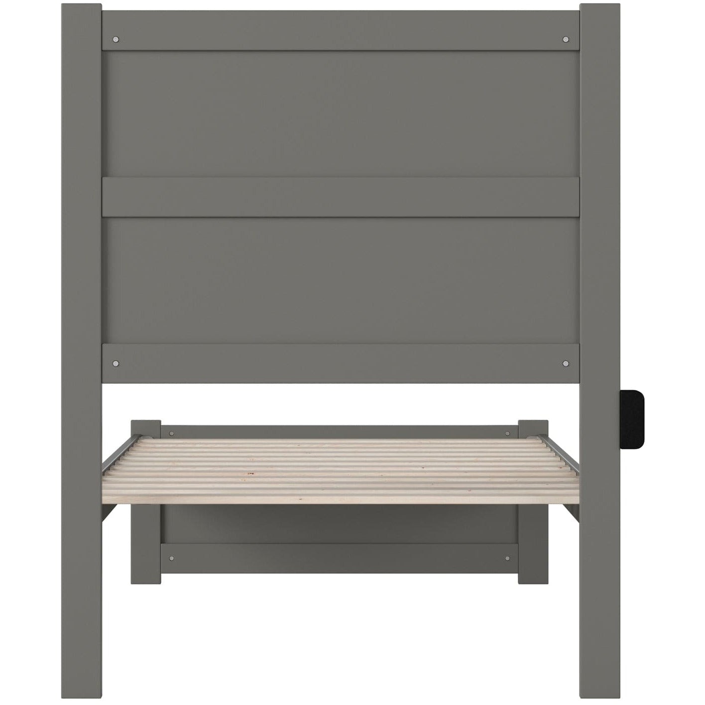 AFI Furnishings NoHo Twin Bed with Footboard in Grey AG9160029