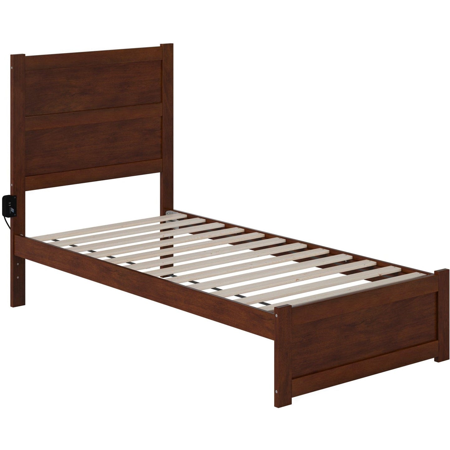 AFI Furnishings NoHo Twin Bed with Footboard in Walnut AG9160024