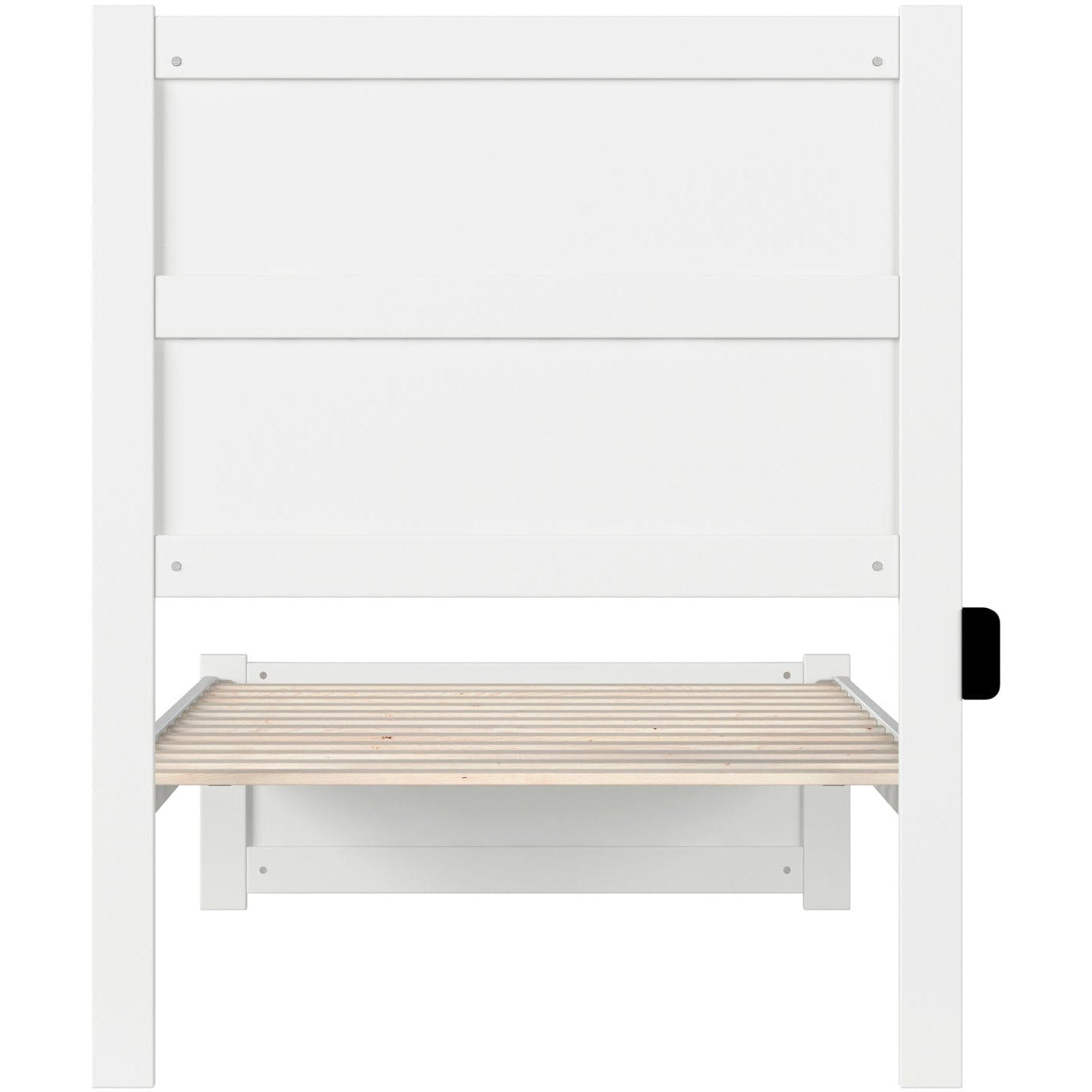 AFI Furnishings NoHo Twin Bed with Footboard in White AG9160022