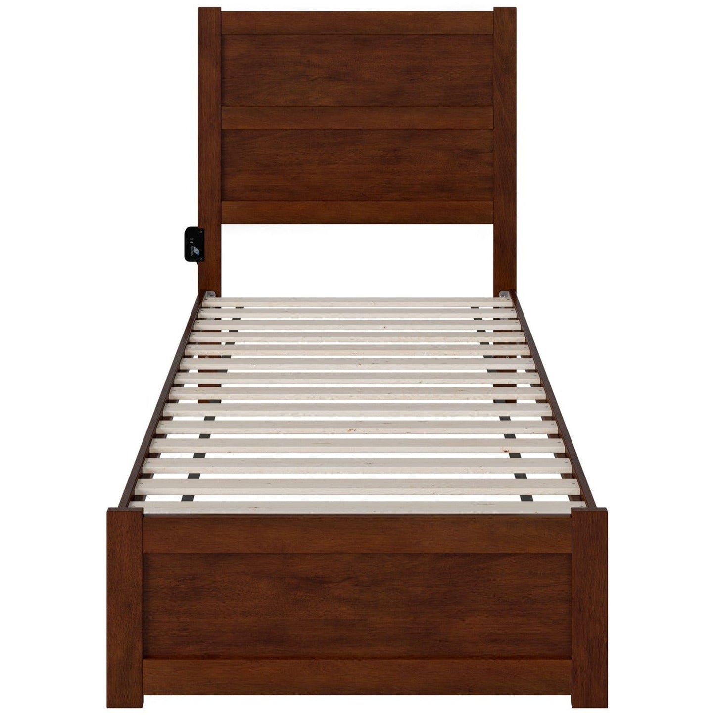 AFI Furnishings NoHo Twin Extra Long Bed with Footboard in Walnut AG9160013