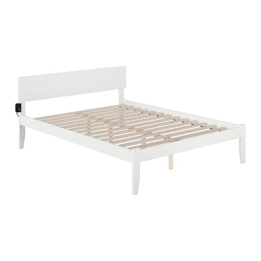 AFI Furnishings Orlando King Platform Bed in White AR8151002