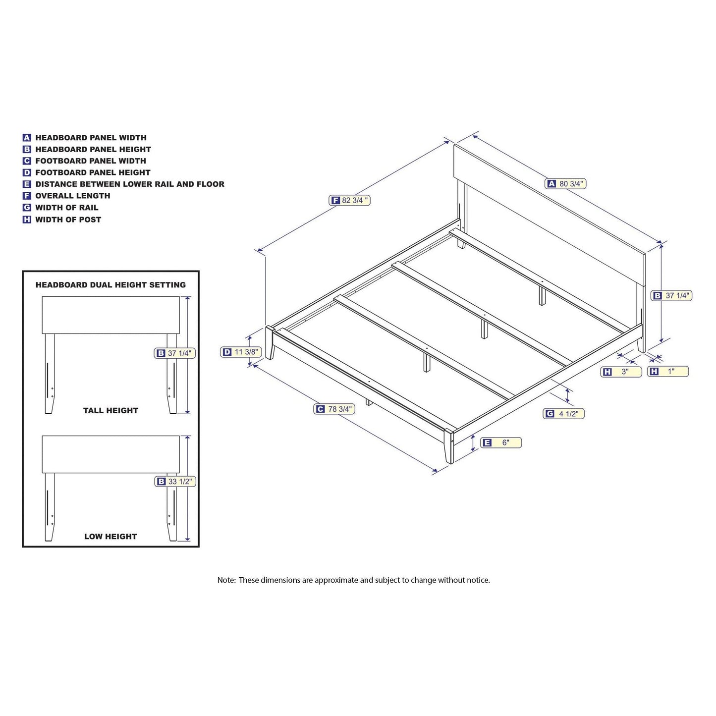 AFI Furnishings Orlando King Traditional Bed in White AR8151032