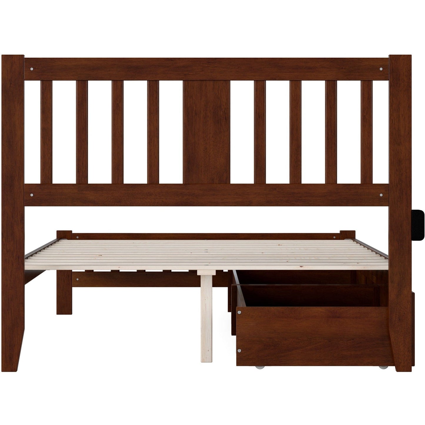 AFI Furnishings Tahoe Full Bed with Footboard and 2 Drawers in Walnut AG8963334