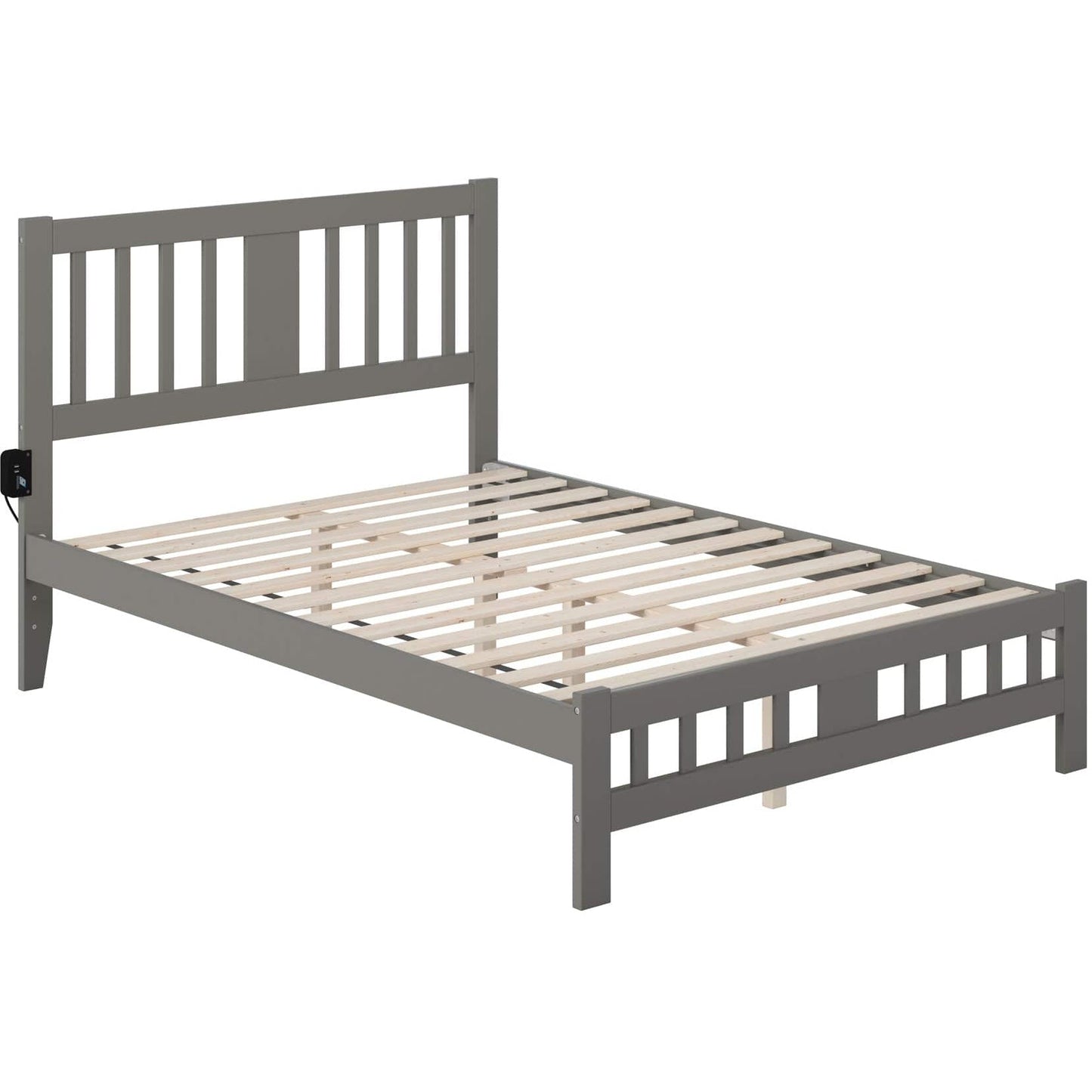 AFI Furnishings Tahoe Full Bed with Footboard in Grey AG8960039