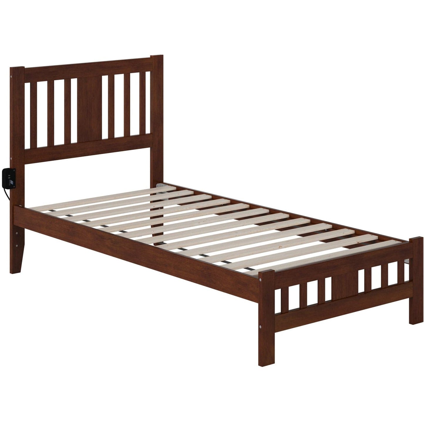 AFI Furnishings Tahoe Twin Bed with Footboard in Walnut AG8960024