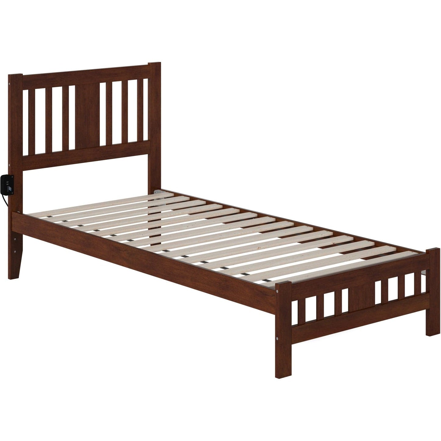 AFI Furnishings Tahoe Twin Extra Long Bed with Footboard in Walnut AG8960014