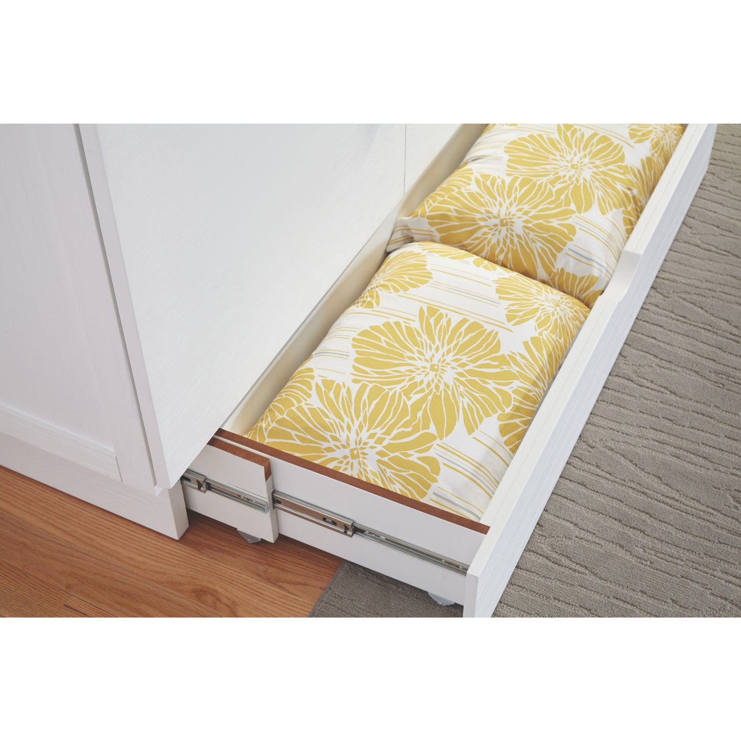 arason Madrid Creden-ZzZ Full White Cabinet Bed 502-10