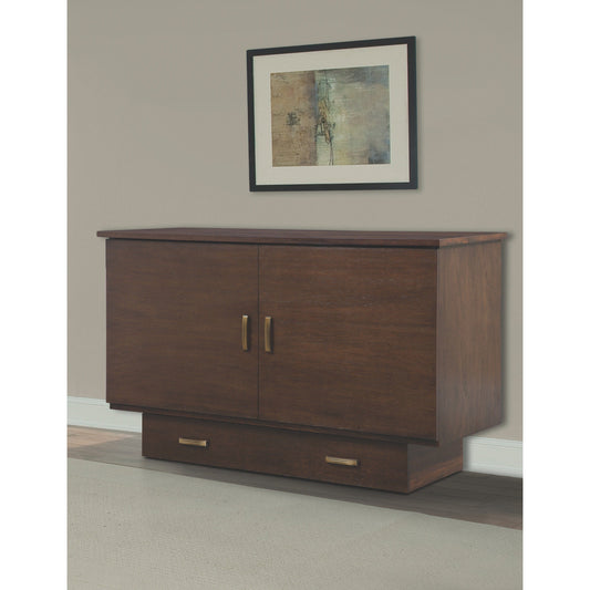 Arason Pekoe Creden-ZzZ Walnut Brown Full Cabinet Bed 502-15