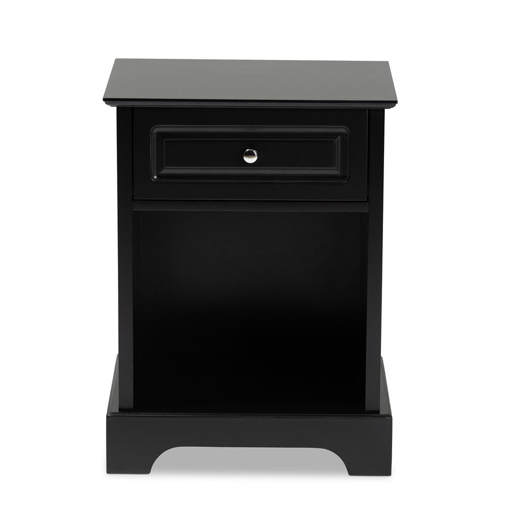 Baxton Studios Night Stand Baxton Studio Chase Modern Transitional 1-Drawer Wood Nightstand