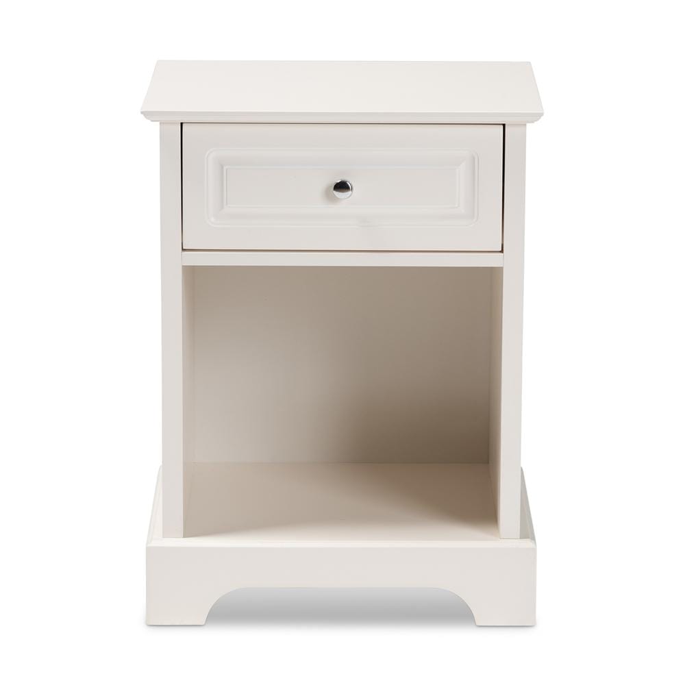 Baxton Studios Night Stand Baxton Studio Chase Modern Transitional 1-Drawer Wood Nightstand