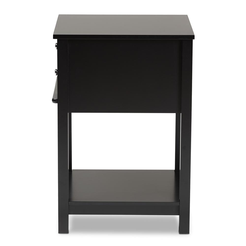 Baxton Studios Night Stand Baxton Studio Willow modern Transitional 2-Drawer Wood Nightstand