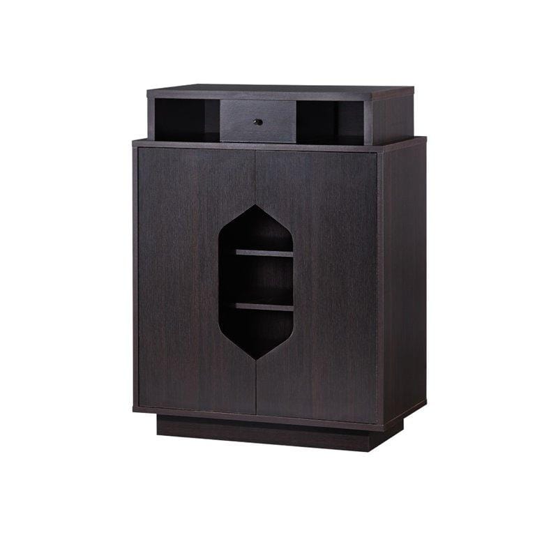 Furniture of America cabinet Espresso Gwenyth Modern Shoe Cabinet in Espresso