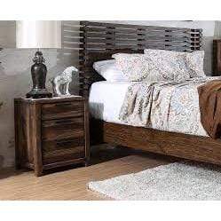 Furniture of America Nightstand Morris Rustic Style Natural Tone, 2-Drawer Nightstand