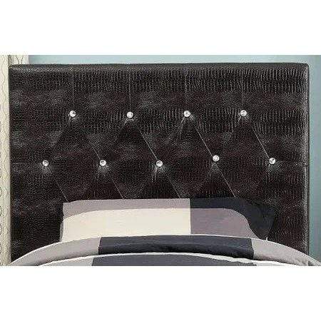 Furniture of America Headboards Nazz Contemporary Tufted Crocodile Leatherette Headboard - Full/Queen, Twin