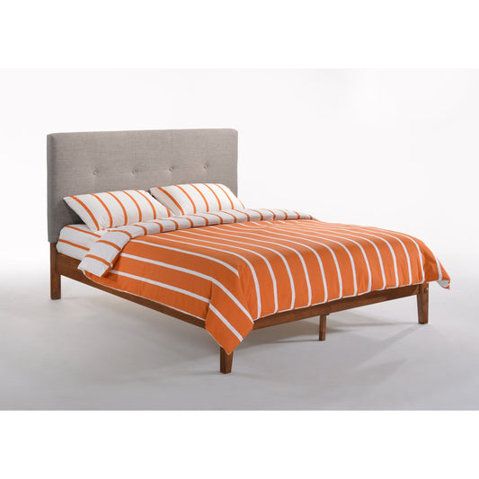 Night And Day Paprika Full Bed in Grey with Cherry Finish Frame (P Series) PAP-PH-FUL-GY-CH-COM