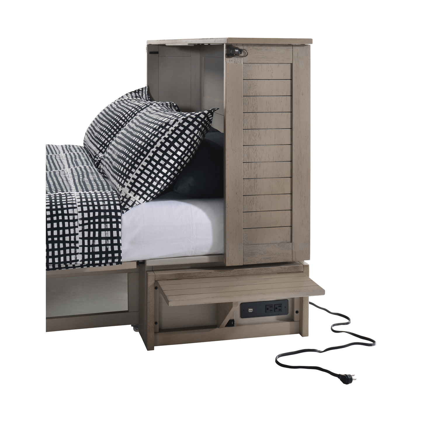 Night and Day Poppy Murphy Cabinet Bed with Mattress