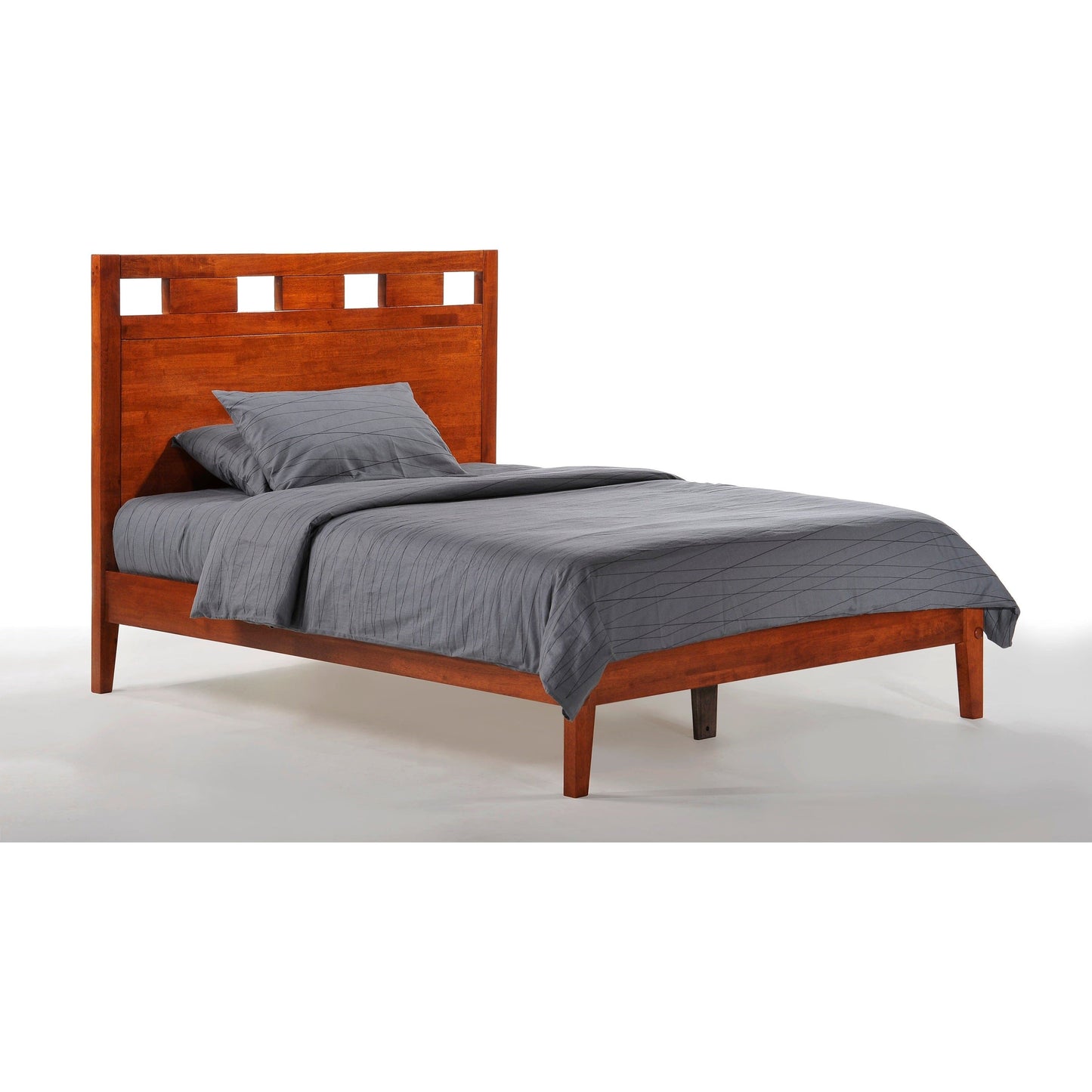 Night And Day Twin Tamarind Bed (P Series) in cherry finish TAM-KH-TWN-COM-P-CH